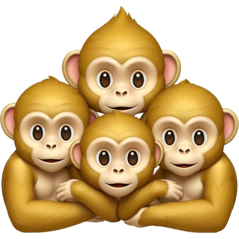 3 monkeys as the holy trinity  emoji