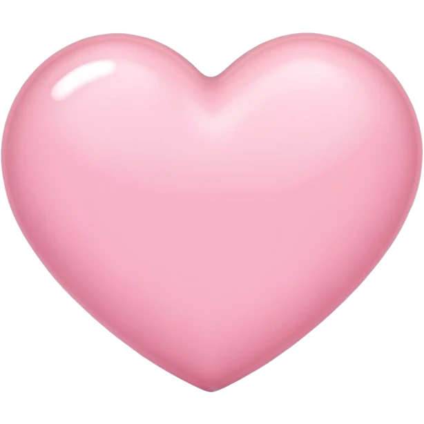 Light pink heart emoji