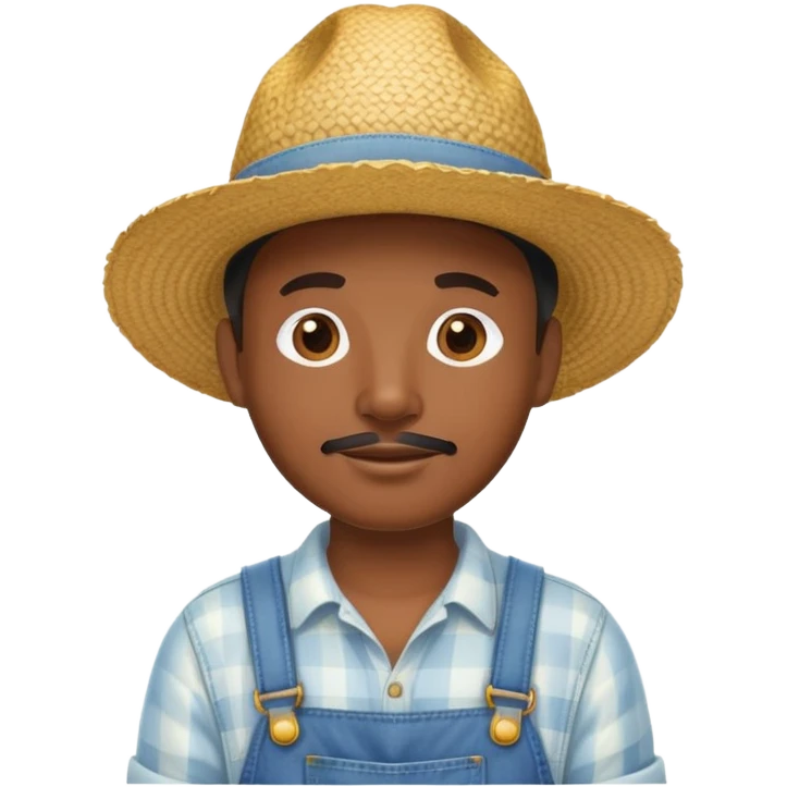 A black person who is a farmer emoji