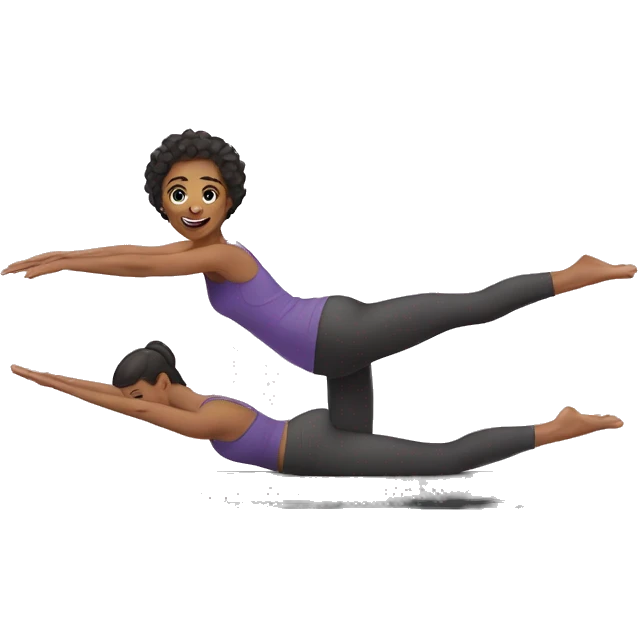 Pilates girlie emoji