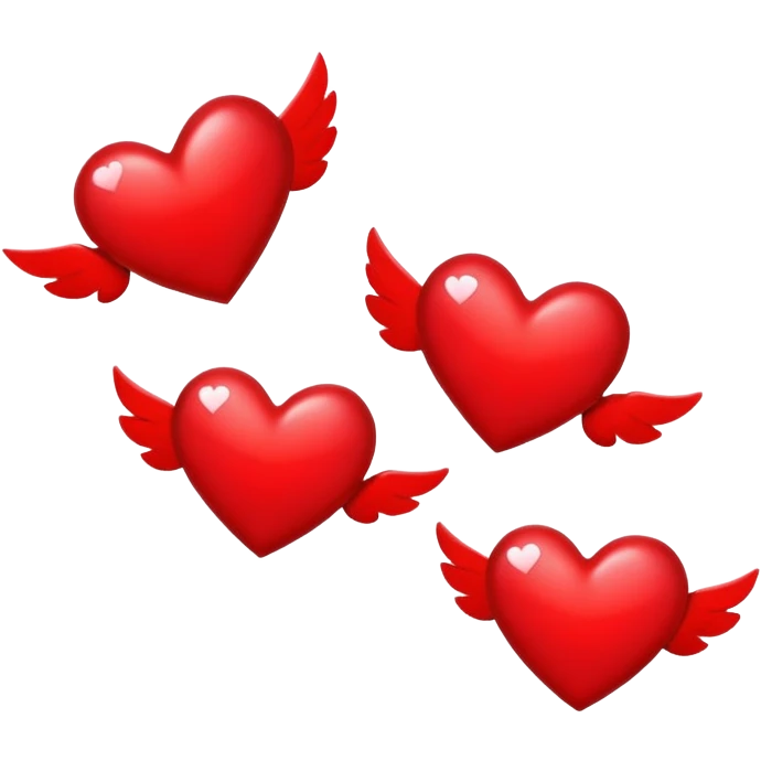 Cringe Witz flying hearts emoji