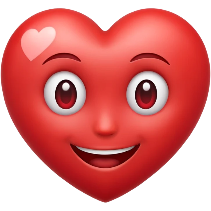 Heart with a face emoji