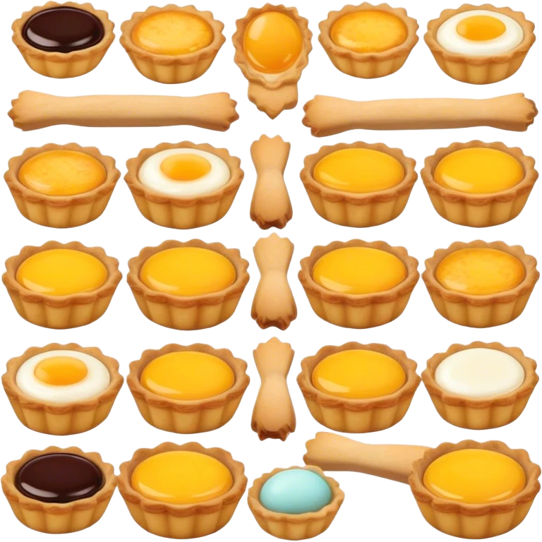 Egg tarts emoji