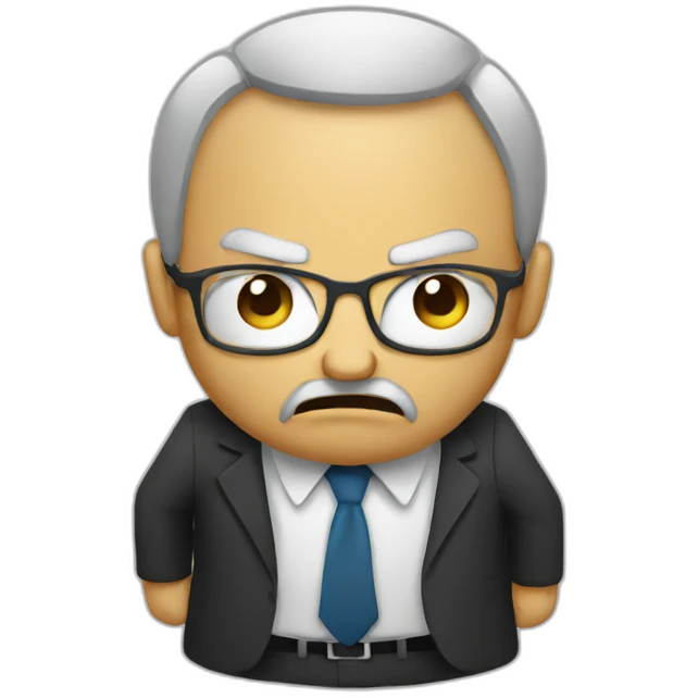 angry analytic emoji
