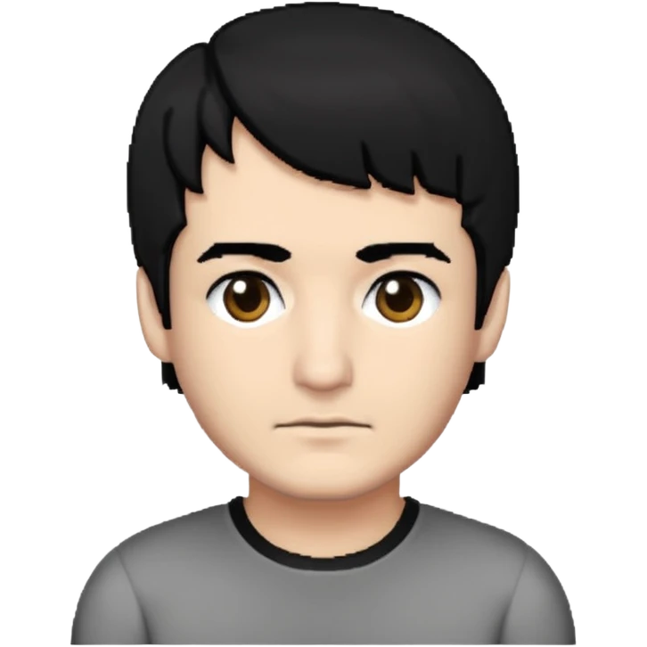 Head pixel art in 8bits smal blocks emoji