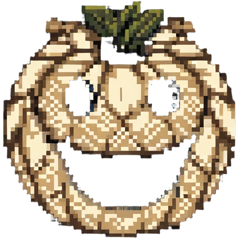 horror sackface with intricate stitching patterns and detailed burlap texture emoji
