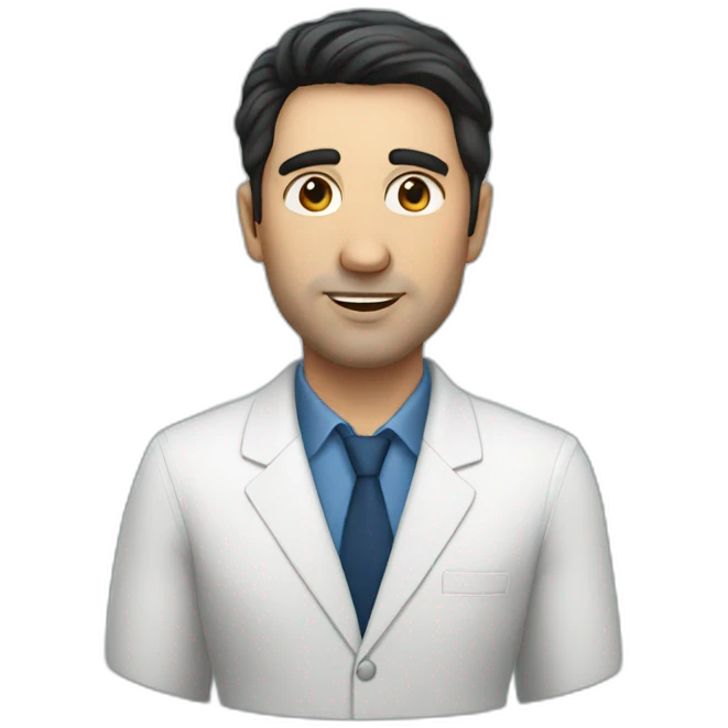 Hypnotherapist man with dark hair emoji