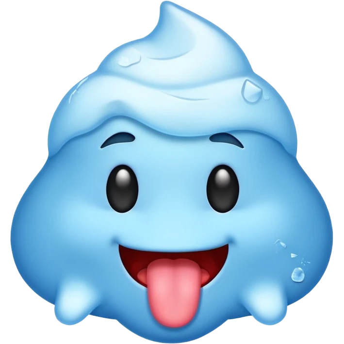 a cold emoji with its toung out emoji