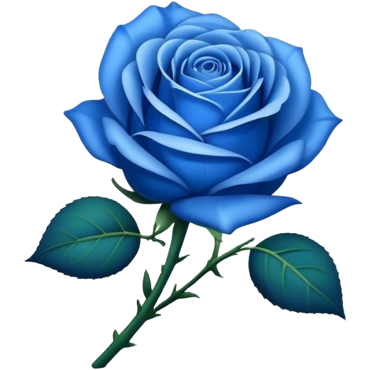 blue rose emoji