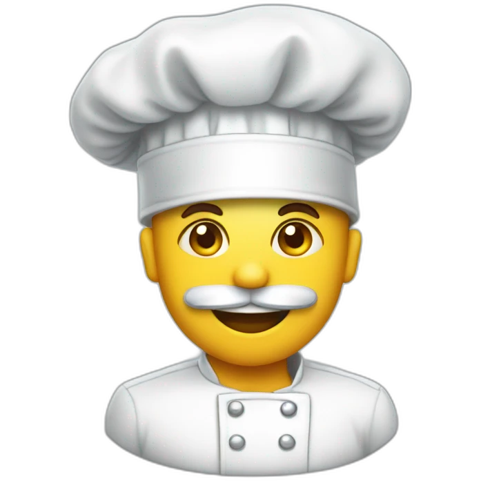 A diamond wears a chef hat emoji
