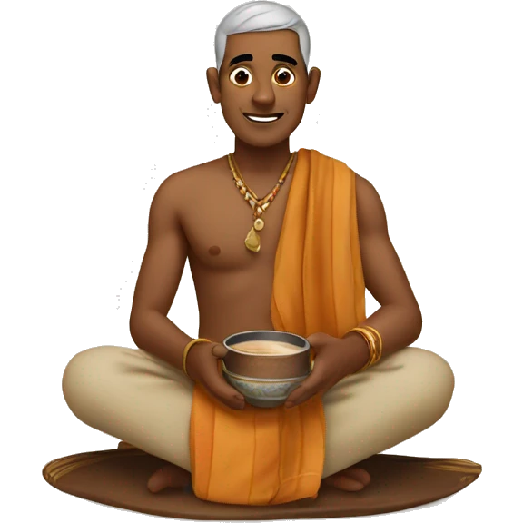 an indian man making chai emoji