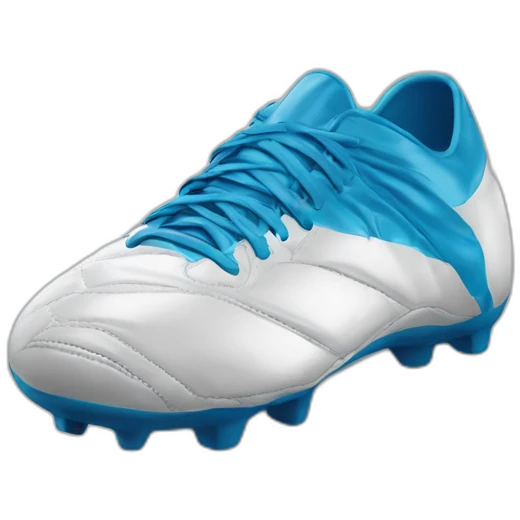 Chaussures de foot qui tire dans un ballon emoji