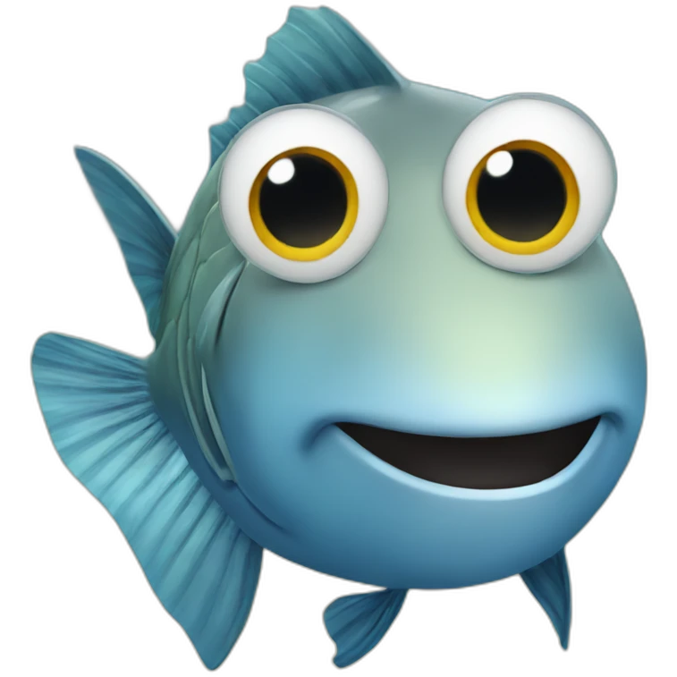 Fish from the ocean as a teacher emoji
