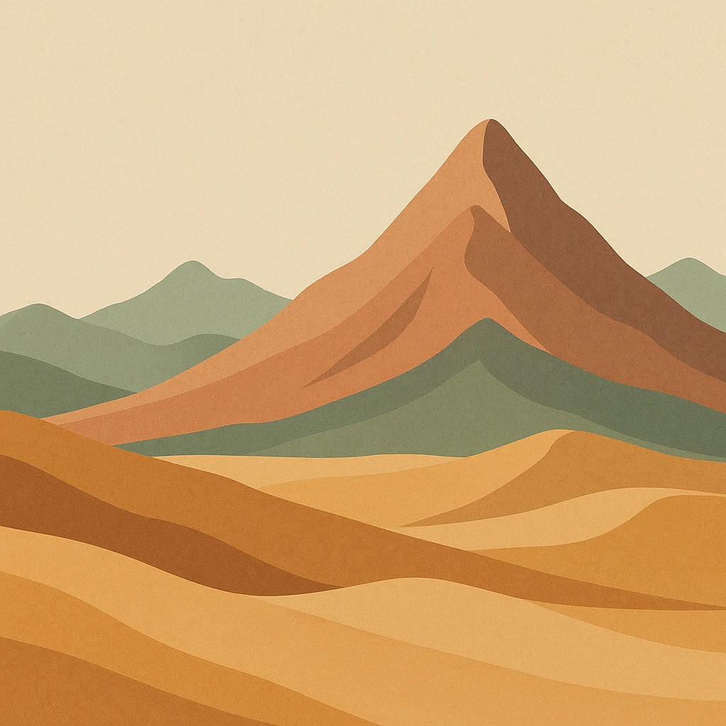 A modern desert mountain, wallpaper, modern emoji