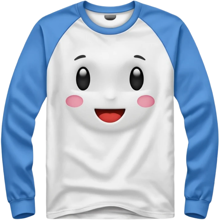 long sleeve t-shirt without smiley face emoji