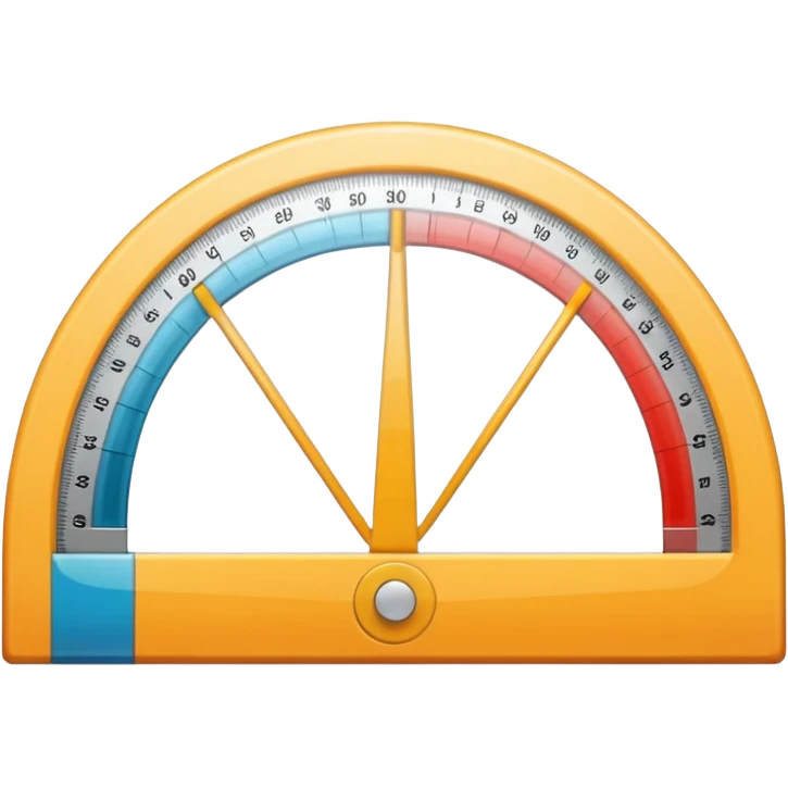"📏" This emoji is for ruler. Then make an emoji for protractor. Which is real emoji type like the given emoji...no make protractor  emoji