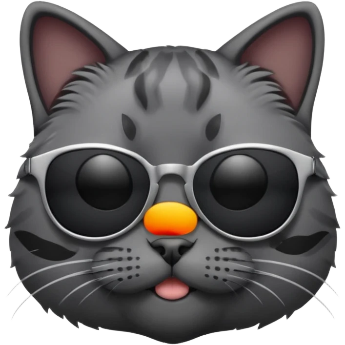 Cat wearing sunglasses emoji
