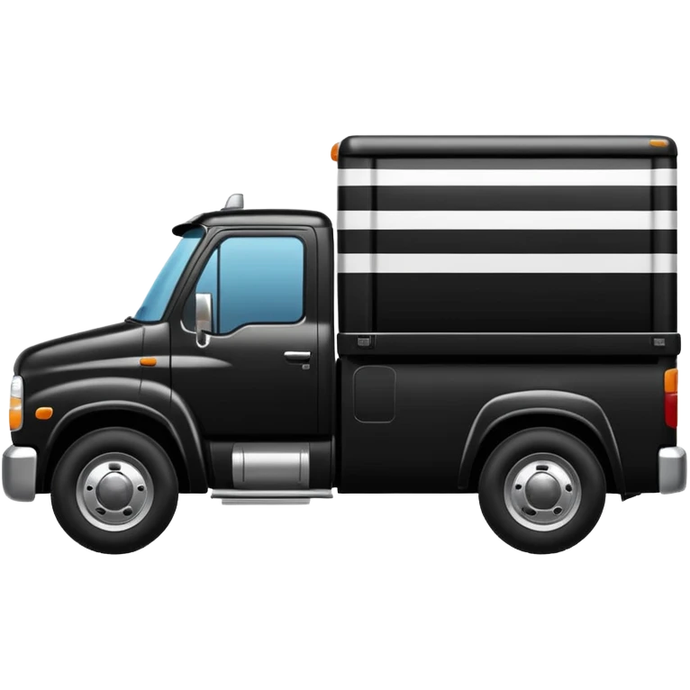 Adidas white stripes black truck emoji