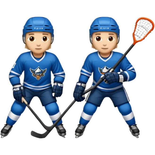 Hockey and lacrosse emoji
