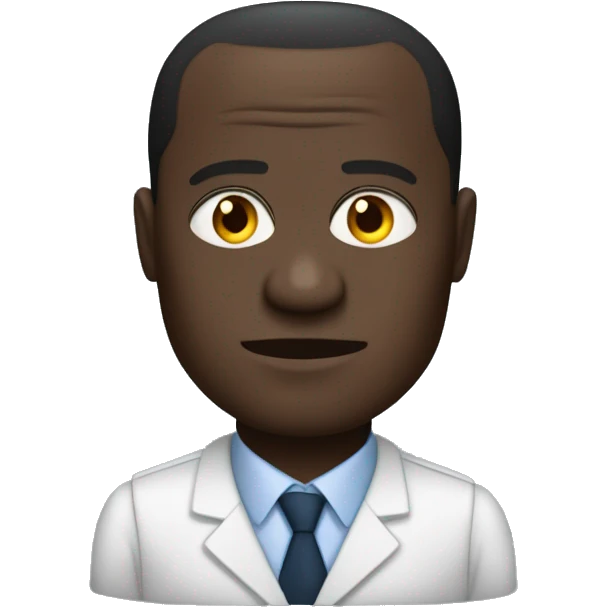 generate me alassane Dramane Ouattara emoji who works on his computer and very concentrated emoji