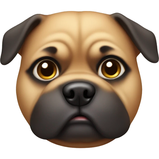 Chubby dog emoji