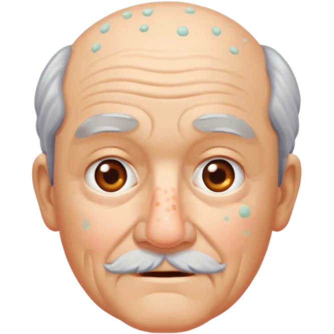 Make me a grampa with pimples emoji