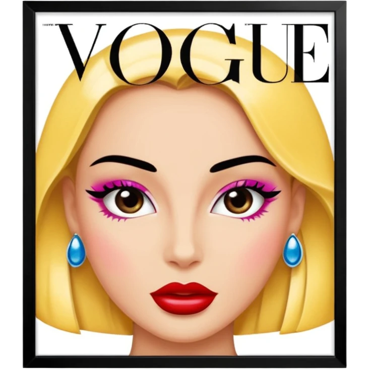 vouge magazine cover book emoji