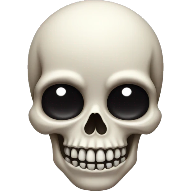 Cute skull emoji