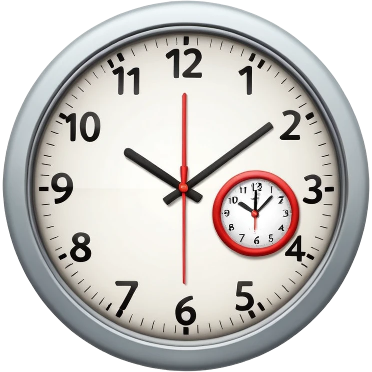 clock and calendar together representing a couple of days emoji
