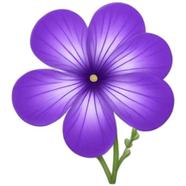 violet flower emoji