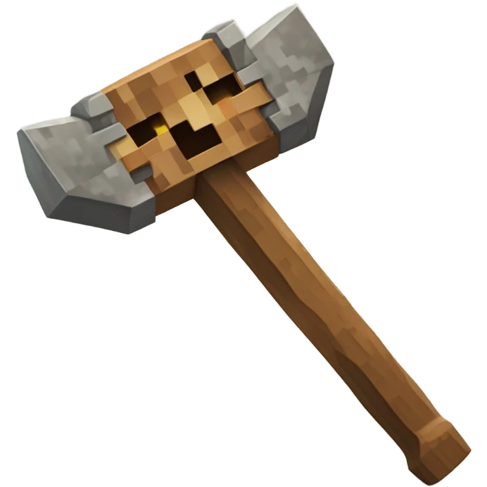 Minecraft pickaxe emoji