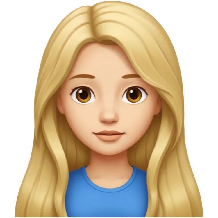 Saçı uzun kız  emoji
