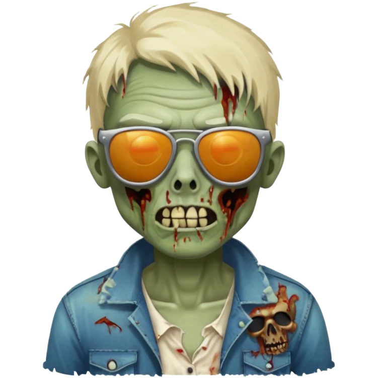 zombie with sunglasses emoji