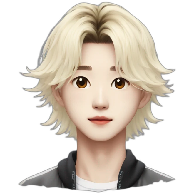 Hyunjin-stray-kids-blonde-hair emoji