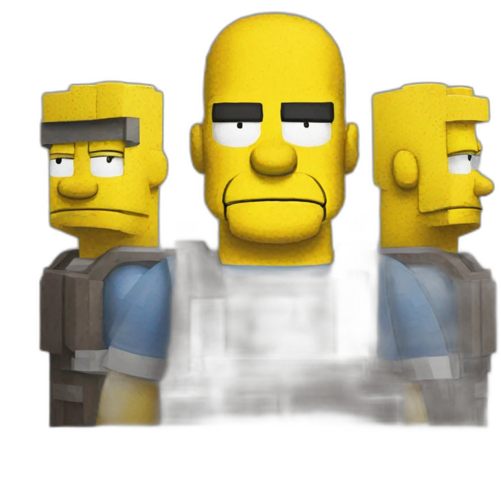 Homer simpson Minecraft emoji