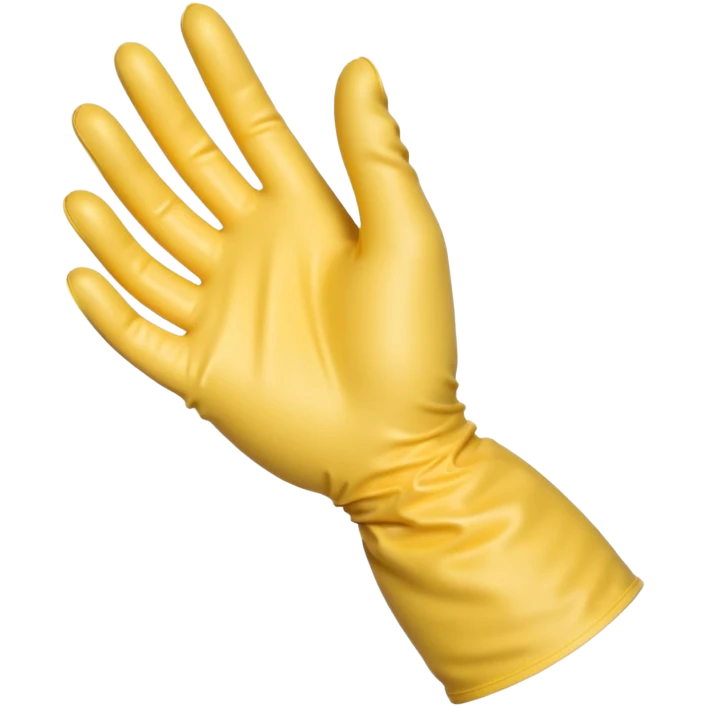 pulling on plastic glove emoji
