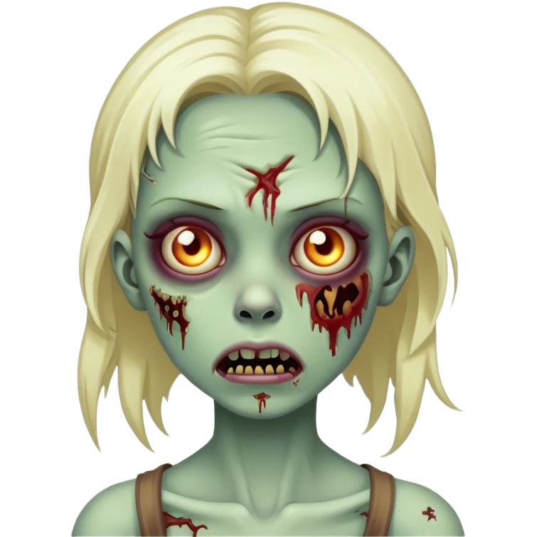 Girl zombie emoji