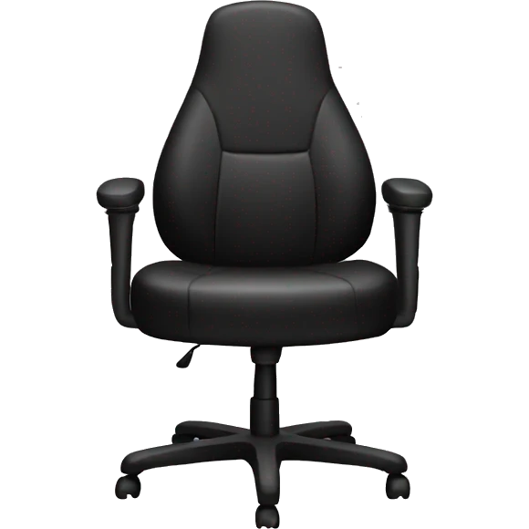 Black gaming chair emoji