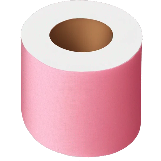 Pink toilet paper  emoji