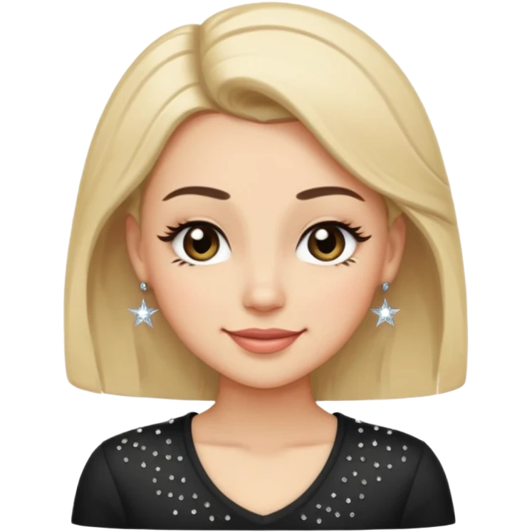A face with one raised brow, a smirk, and a wink. Long lashes or subtle eyeliner for girly detail. Maybe a tilted head pose with a hand-on-hip silhouette or a tiny sparkle accent to emphasize confidence. emoji