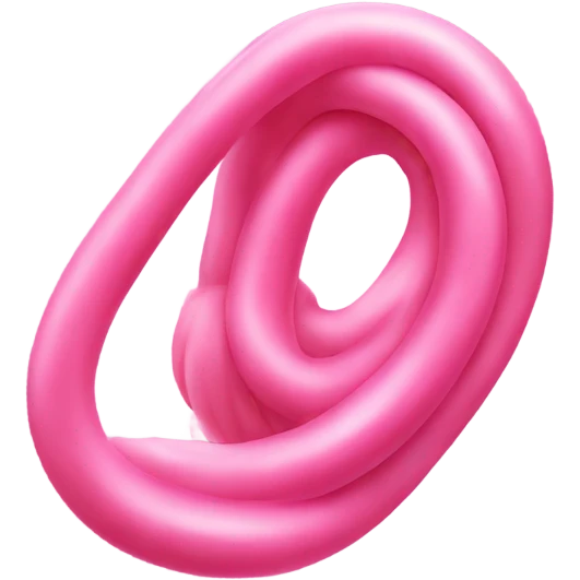 one big pink noodle emoji