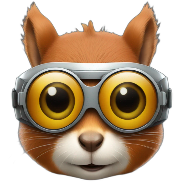 squirrel wearing scifi googles emoji