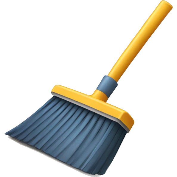 Broom and dustpan emoji