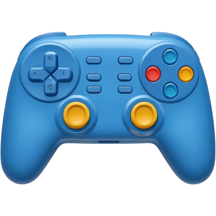 blue video game controller emoji