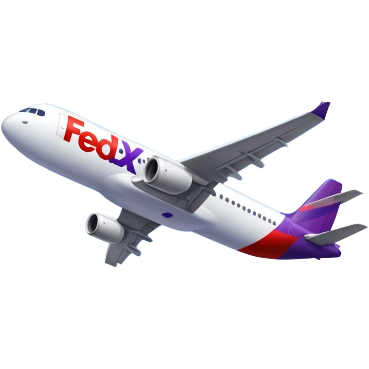 FedEx airplane flying  emoji