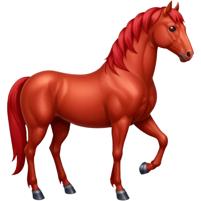 Liver red horse emoji