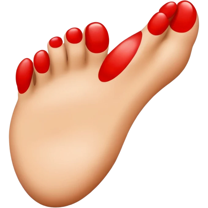 Foot missing big toe emoji