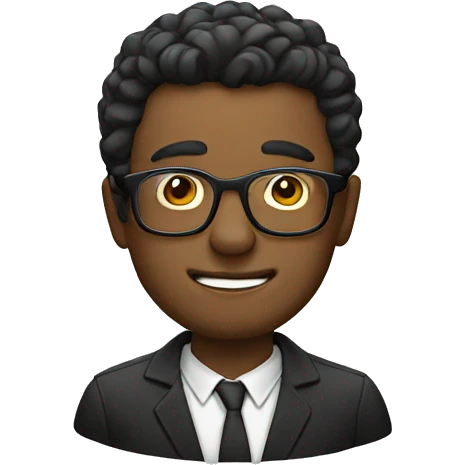 Men with glasses emoji