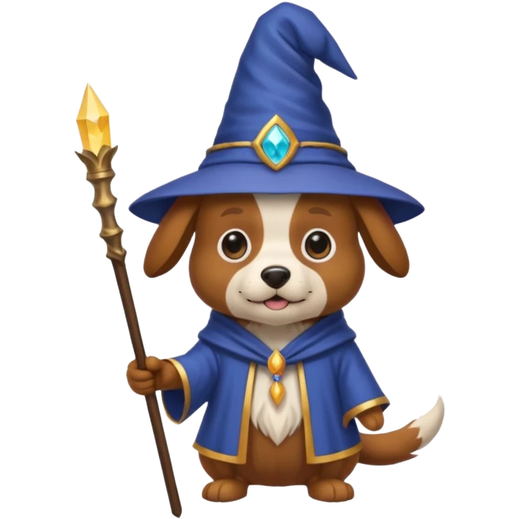 Dog wizard emoji