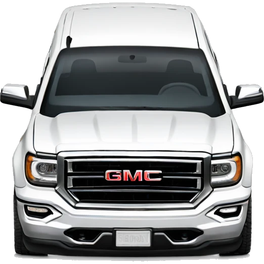 White GMC sierra 1500 emoji
